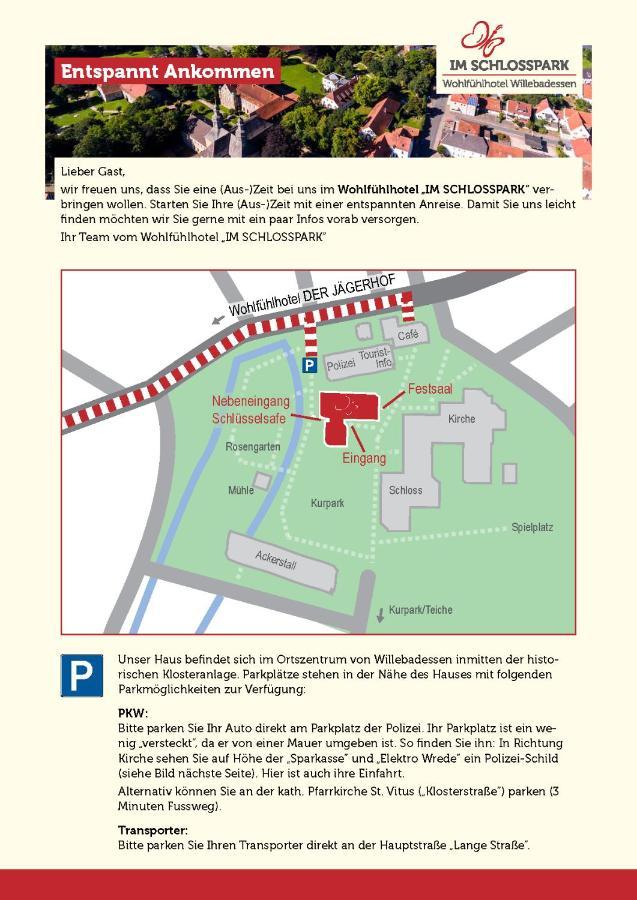 Wohlfuehlhotel Im Schlosspark - Self Checkin Willebadessen Екстериор снимка